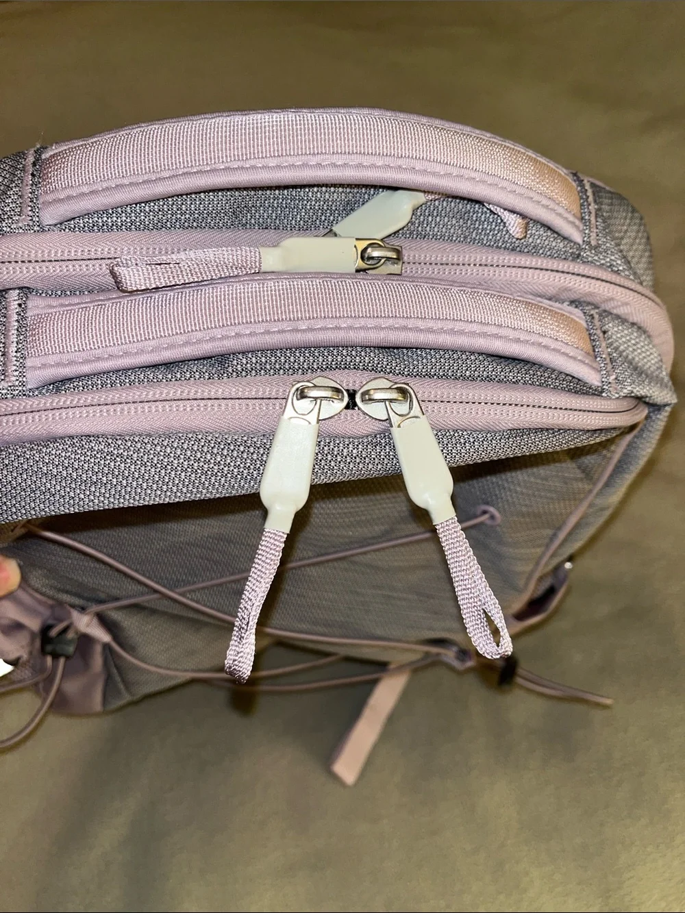 The North Face Jester Light Purple and Gray Backpack